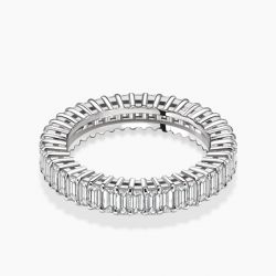 Ringlamour Baguette Cut Moissanite Eternity Wedding Band