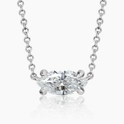 Ringlamour Marquise Cut Moissanite Pendant Necklace