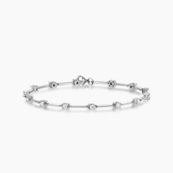 Ringlamour Round Cut Moissanite Infinity Bracelet