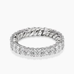 Ringlamour Oval Cut Moissanite Eternity Wedding Band