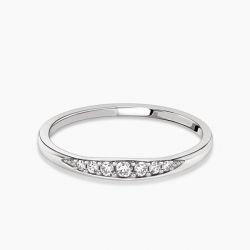 Ringlamour Round Cut Moissanite Wedding Band